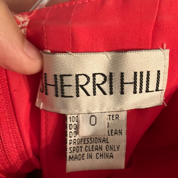 Sherri Hill Jobelle Short Prom Cocktail Dance Dress 0 Gown Lace Satin Strapless - Picture 2 of 3